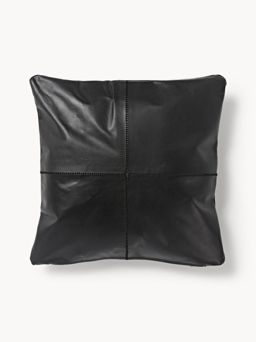 Raven Handmade Leather Cushion Cover