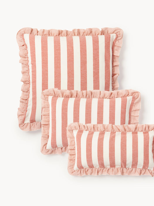 Ruffled Linen-Cotton Pillowcase Posie