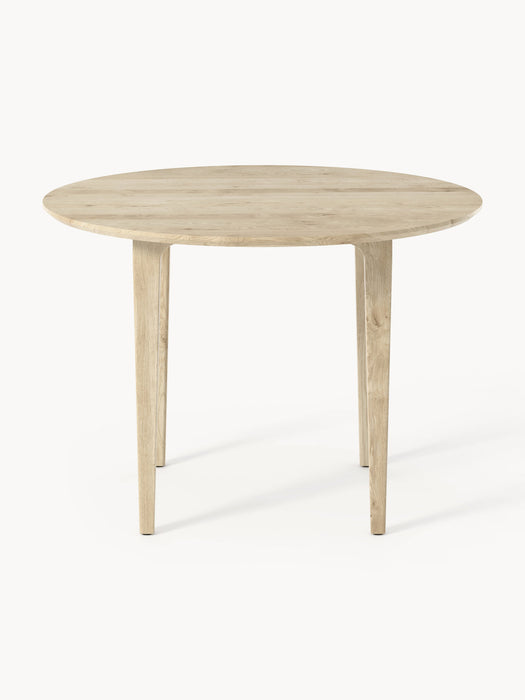 Archie Round Oak Wood Dining Table, various sizes