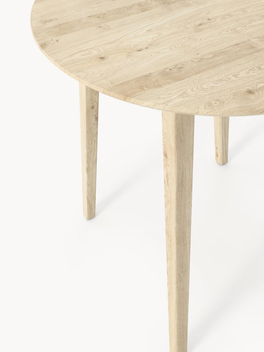 Archie Round Oak Wood Dining Table, various sizes