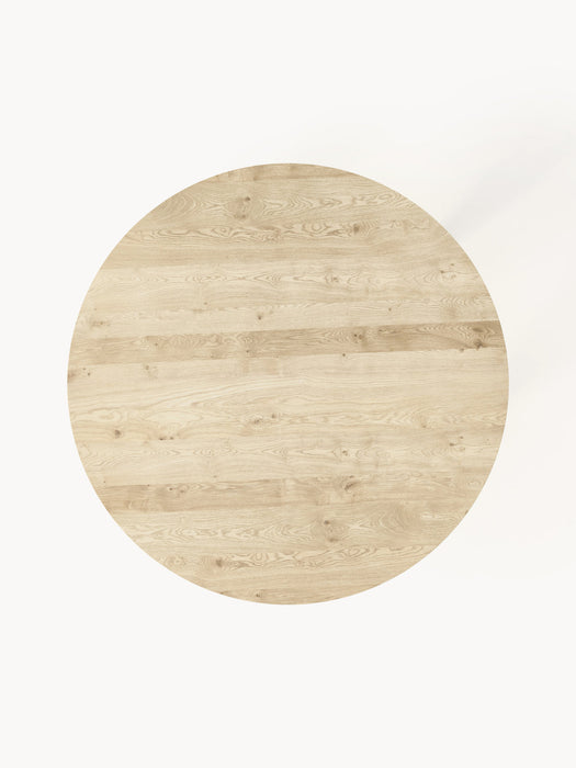 Archie Round Oak Wood Dining Table, various sizes