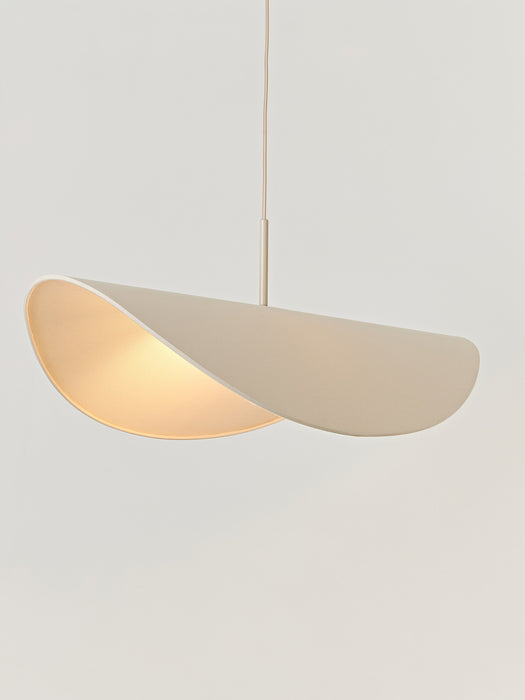 Large Linen Design Pendant Light Kenzie