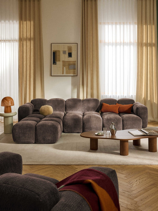 Modular Sofa Tayla 4-seater with Ottoman leftright