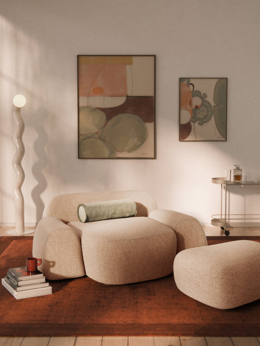 Wolke XL BouclÃ© Lounge Chair