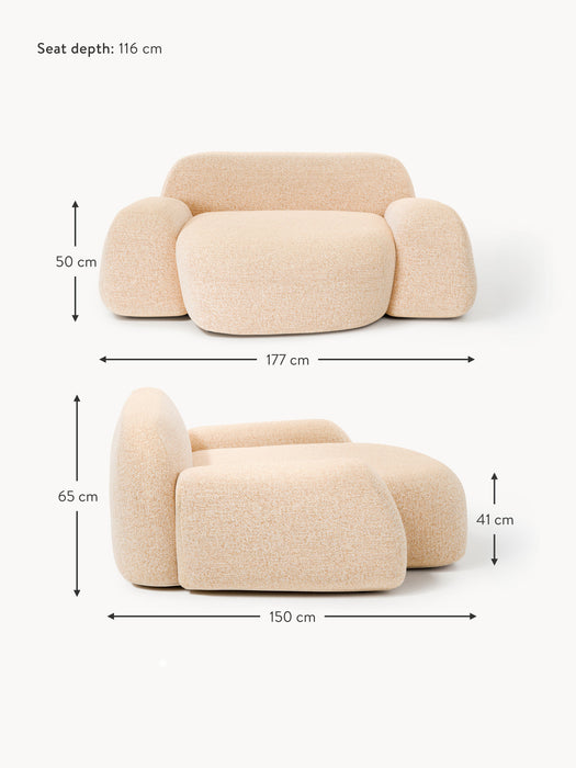 XL Boucl Lounge Chair Wolke