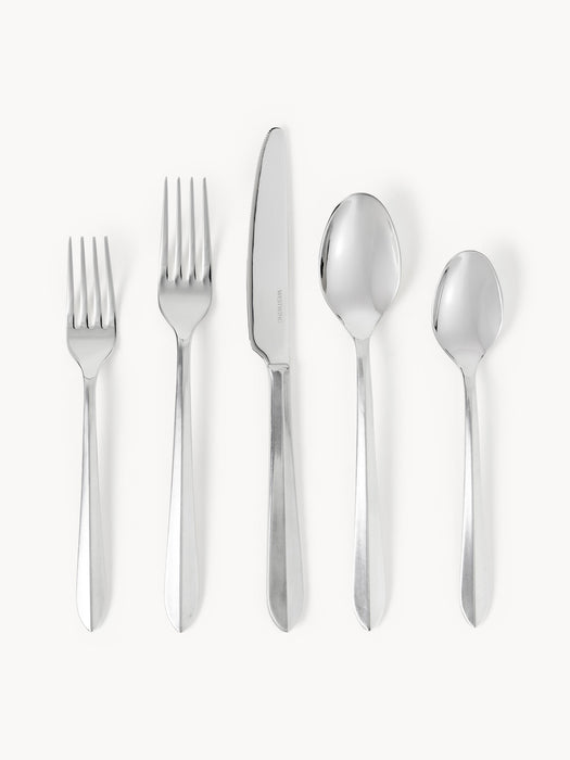 Polished Stainless Steel Cutlery Set Thibaud in various set sizes