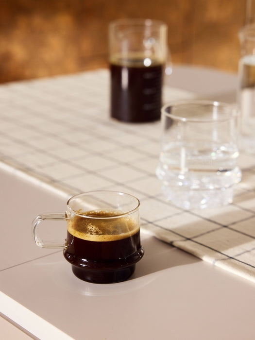 Small Handmade Stackable Borosilicate Mugs Josh Set of 4