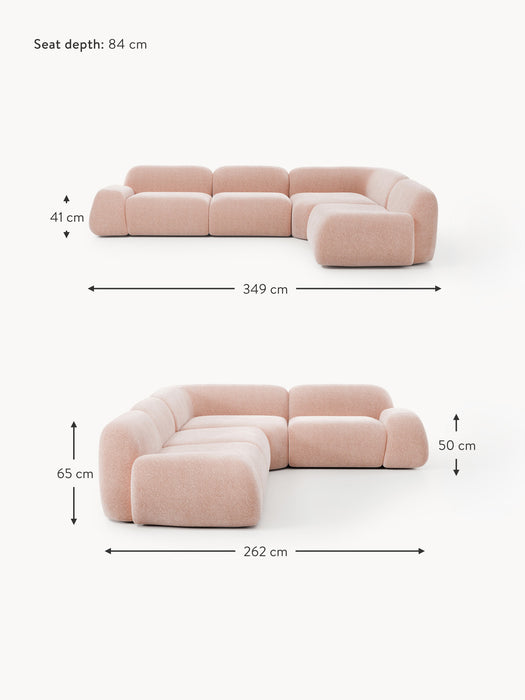 Modular Corner Sofa Wolke 4-seater
