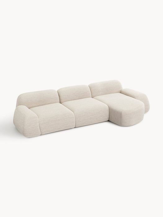 Wolke Modular Bouclé Corner Sofa (4-seater)