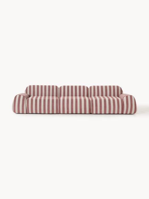 Modular Striped Sofa Wolke 4-seater