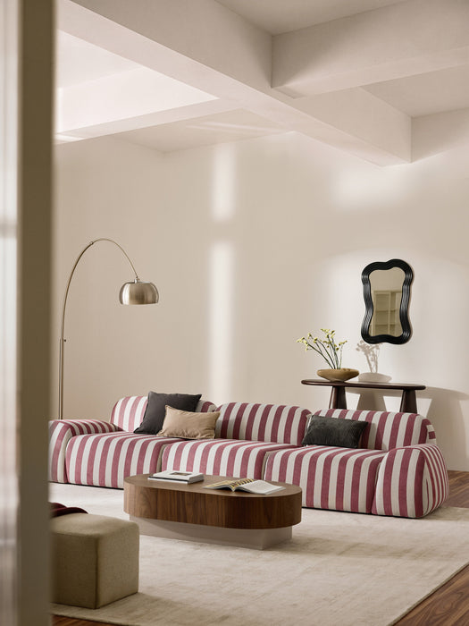 Modular Striped Sofa Wolke 4-seater
