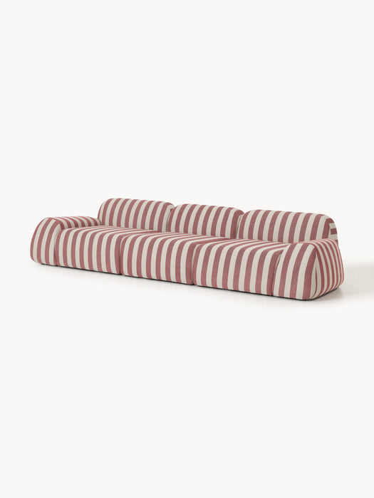 Modular Striped Sofa Wolke 4-seater