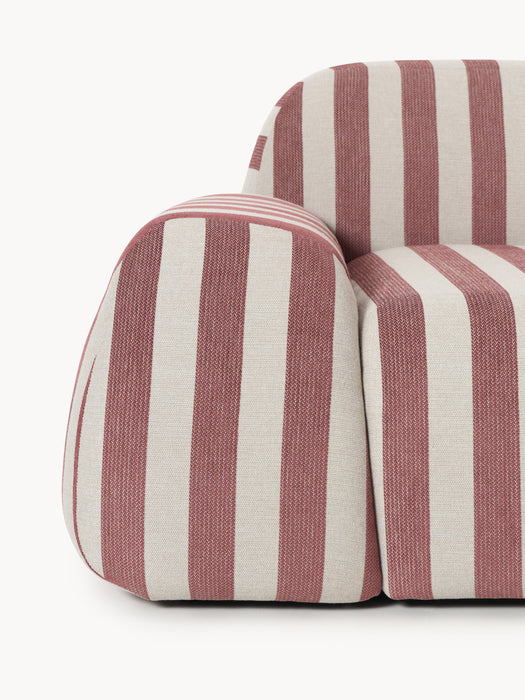 Modular Striped Sofa Wolke 4-seater