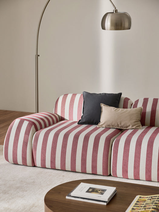 Modular Striped Sofa Wolke 4-seater
