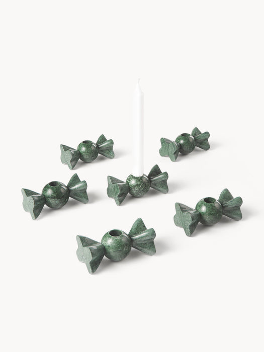 Marble Candle Holder Lexy Set of 2