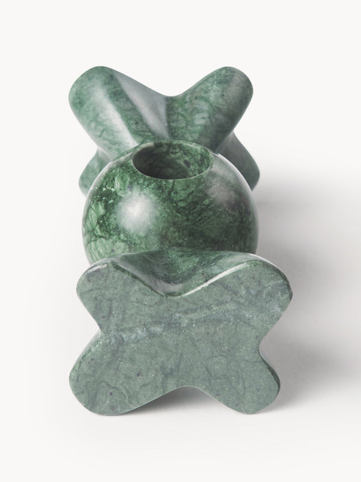 Lexy Marble Candle Holder, Set of 2
