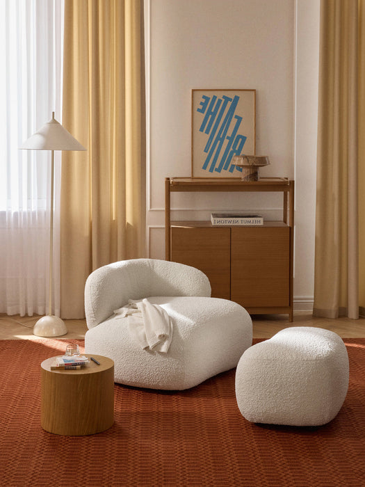 Alba Bouclé Lounge Armchair