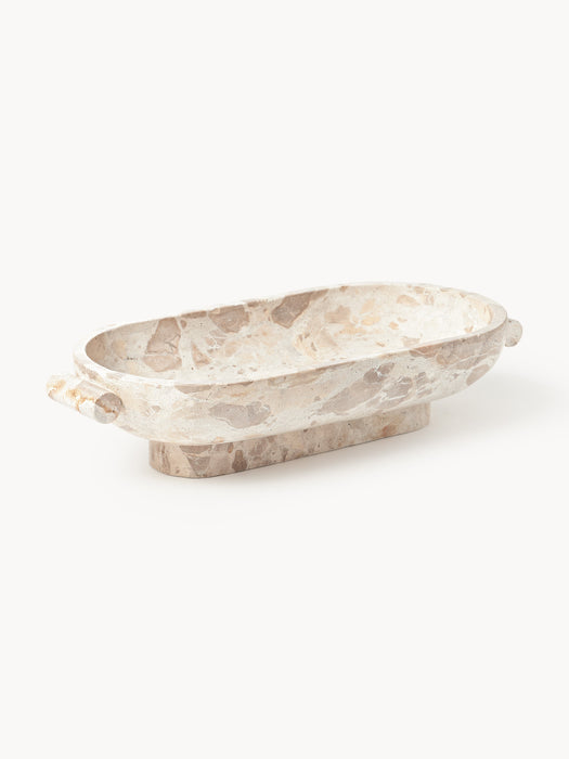 Marble Decorative Bowl Fossil W 46 cm