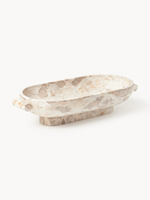 Fossil Marble Decorative Bowl, W 46 cm