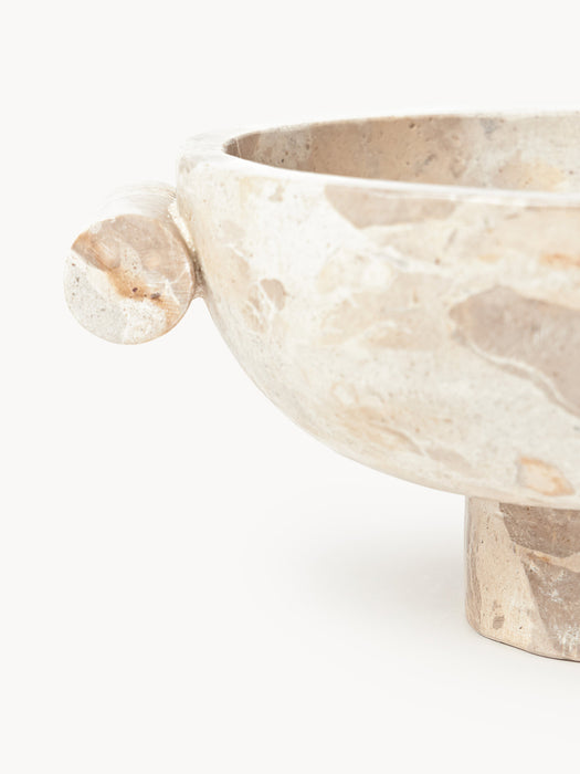 Marble Decorative Bowl Fossil W 46 cm