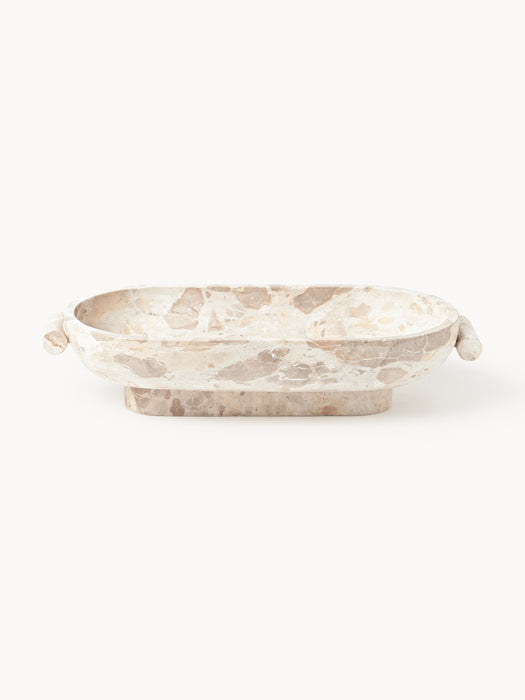 Marble Decorative Bowl Fossil W 46 cm