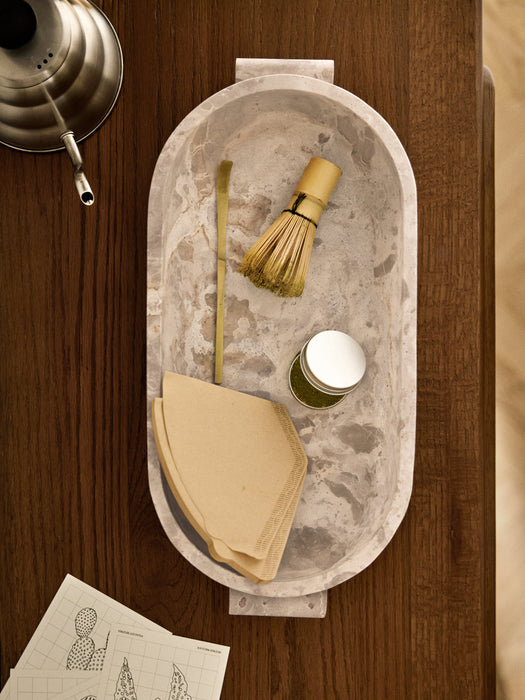 Marble Decorative Bowl Fossil W 46 cm
