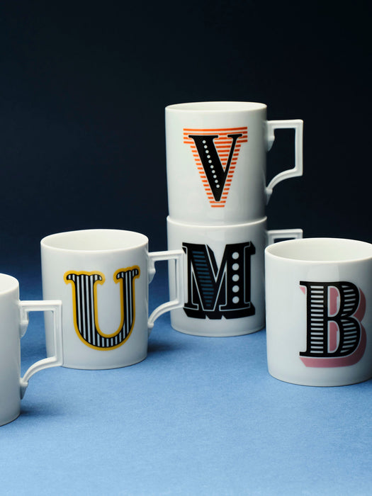 x MEISSEN Handmade Mug Initials with Decorative Motif