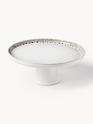 Danza Handmade Cake Stand with Reactive Glaze