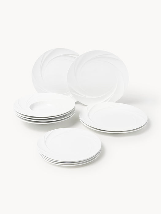 Porcelain Tableware Set Adonis 4 People Set of 12