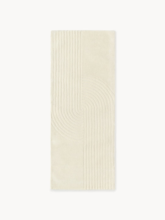 High-Low Wool Runner Mason Hand-Tufted