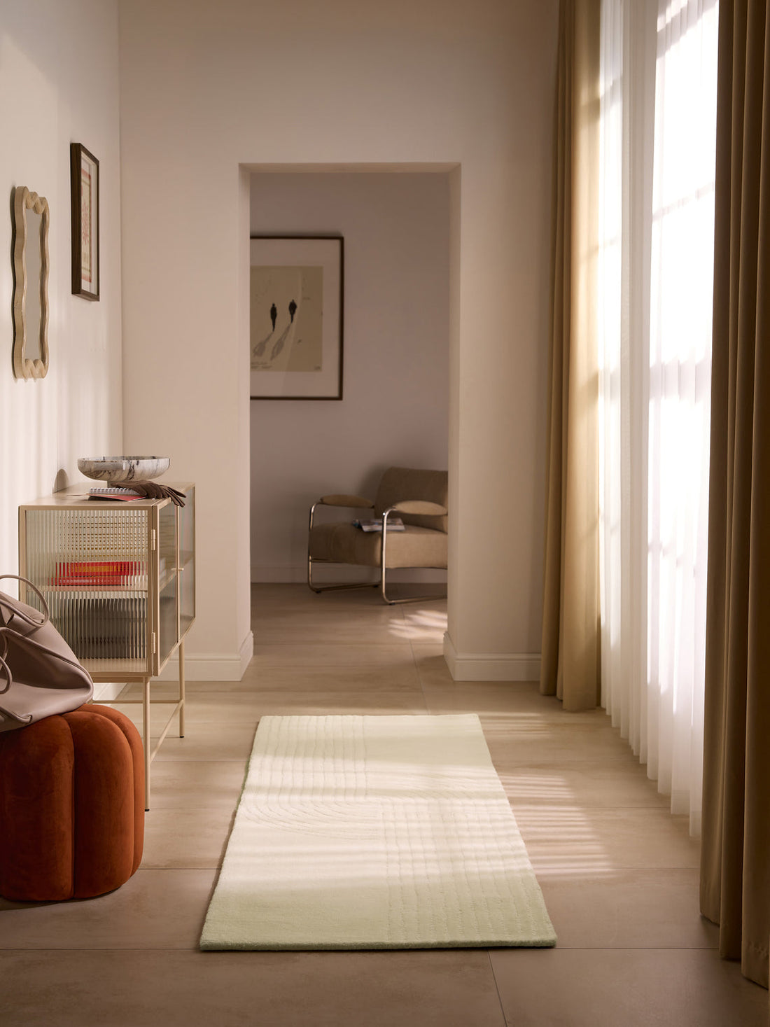 Mason High-Low Wool Runner, Hand-Tufted