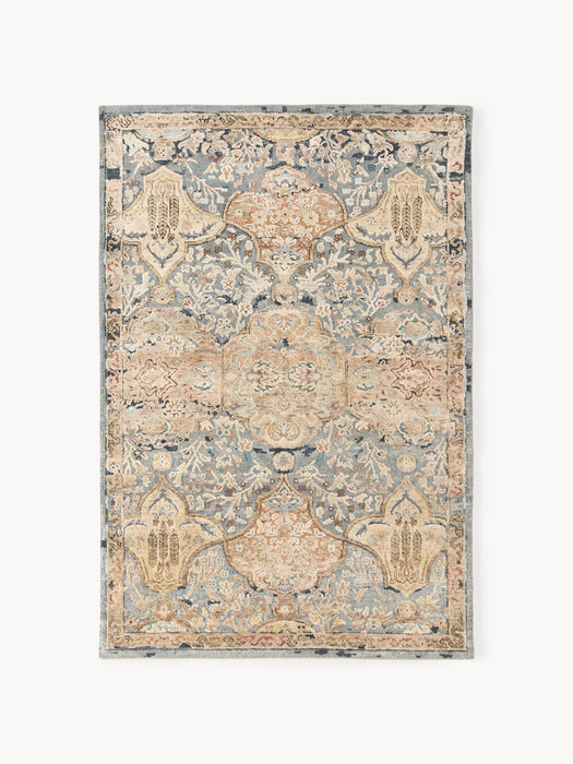 Hand-Knotted High-Pile Wool Rug Vani
