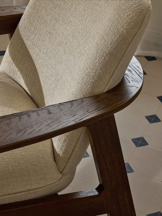 Oak Wood Lounge Armchair Steve