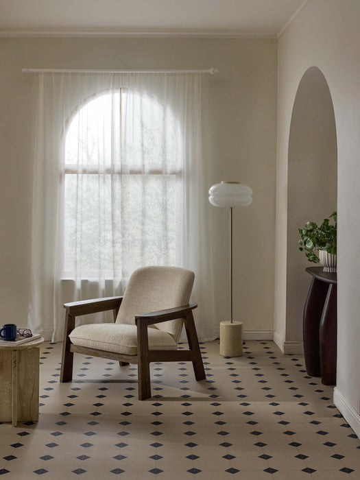 Steve Oak Wood Lounge Armchair