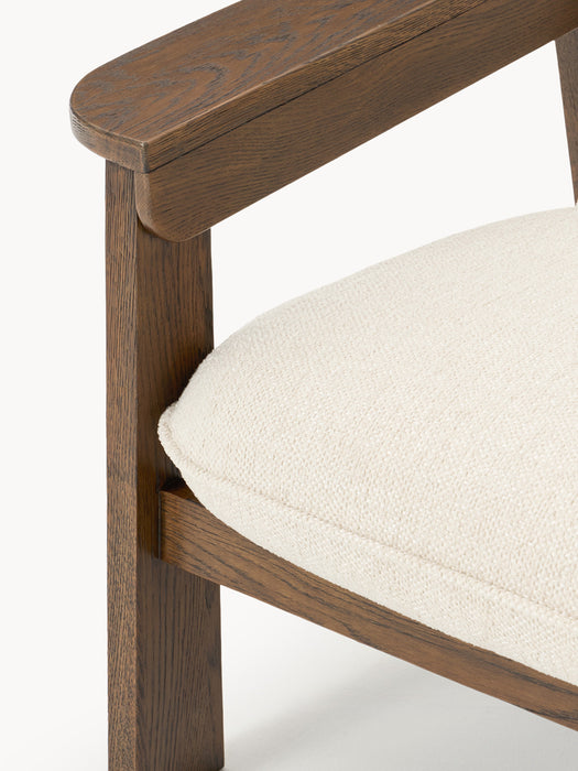 Oak Wood Lounge Armchair Steve
