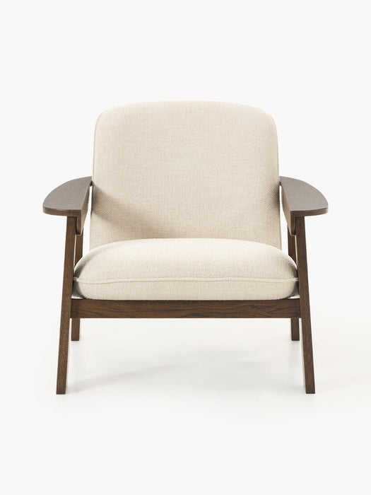 Steve Oak Wood Lounge Armchair