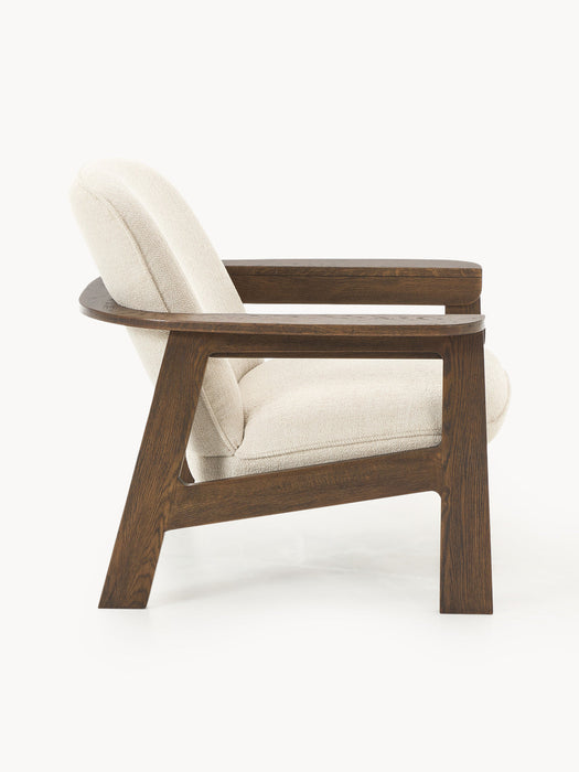 Steve Oak Wood Lounge Armchair
