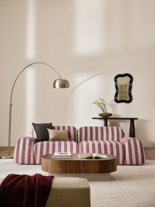 Modular Striped Sofa Wolke 3-seater