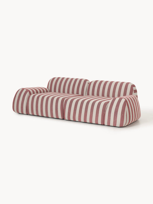 Modular Striped Sofa Wolke 3-seater