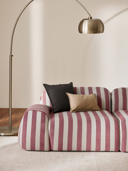 Modular Striped Sofa Wolke 3-seater