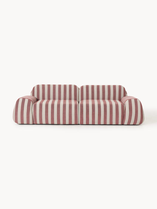 Modular Striped Sofa Wolke 3-seater