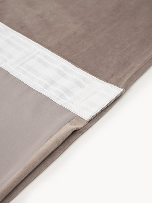 Rush Velvet Dim-Out Multi-Band Curtain, W 270 cm