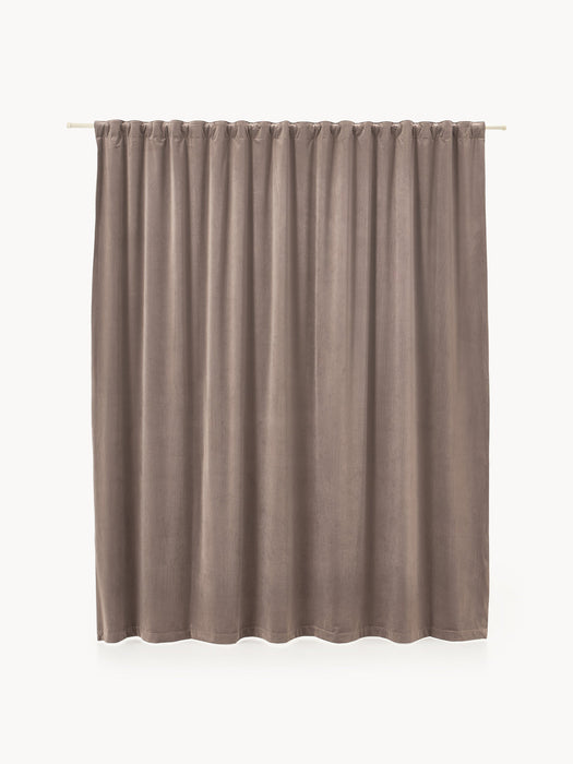 Rush Velvet Dim-Out Multi-Band Curtain, W 270 cm