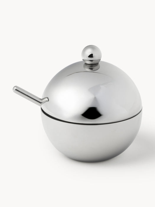Stainless Steel Sugar Bowl Polaris with Spoon