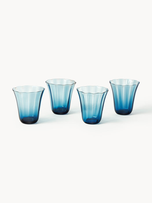 Mouth-Blown Tumblers Tulya Set of 4