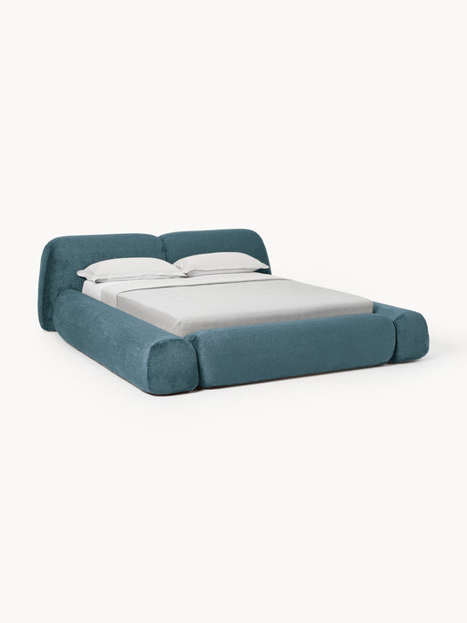 Upholstered Teddy Boucl Bed Wolke
