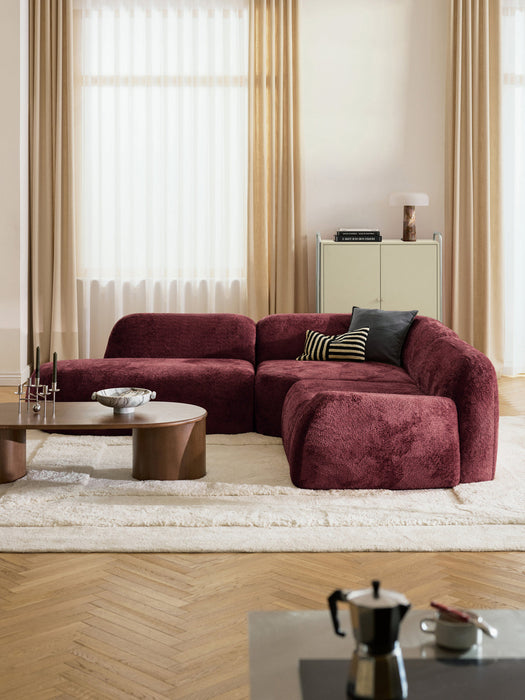 Wolke Modular Teddy Bouclé Corner Sofa (4-seater)