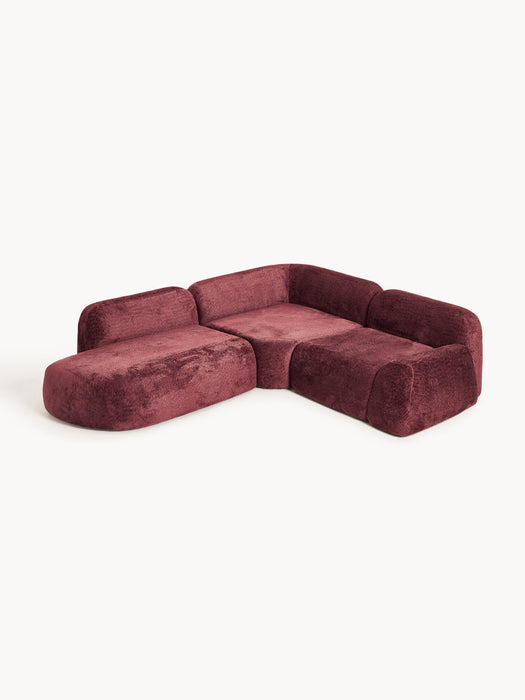 Wolke Modular Teddy Bouclé Corner Sofa (4-seater)