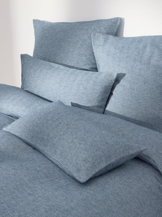 Flannel Duvet Cover Wanda with Herringbone Pattern
