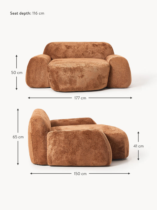 XL Teddy Boucl Lounge Chair Wolke